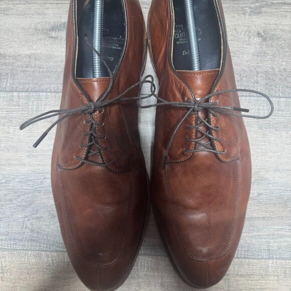 Allen Edmonds Delray Brown Leather Oxford Dress Shoes Men's Size 14 - Picture 2 of 6